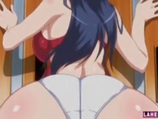 Groß titted hentai feature im badeanzug wird gefickt