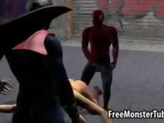 Foxy 3D divinity Getting Fucked Hard By Spiderman