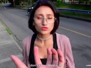 CARNE DEL MERCADO - Colombian teen Luna Castillo gets picked up and fucked hard