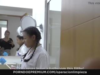 Operacion limpieza - colombian takarítónő elcsábította és szar kemény által employer
