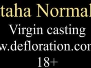Virgen casting&period; 18 y&period;o real virgen nataha normalek desde rusia