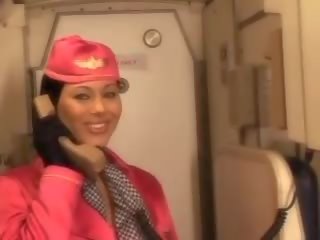 Marvelous zrak hostess sesanje pilots velika gred