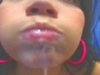 Outstanding web kamera latina squirting and eating milky cum (pt. 2)
