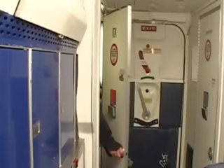 Extraordinary and turned on air hostesses