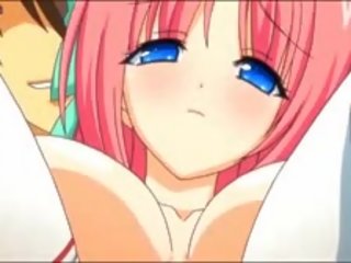 Tenåring anime rødhårete blir kuse fylt med sæd