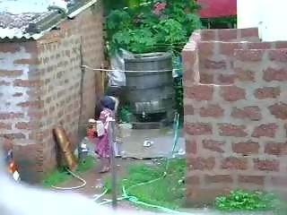 Watch This Two groovy Sri Lankan girlfriend Getting Bath In Outdoor